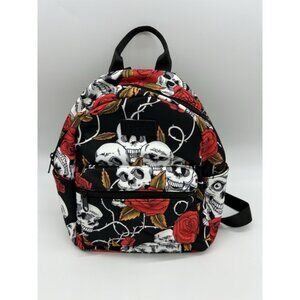 Fvstar Skull And Roses Mini Backpack Red/Black/White